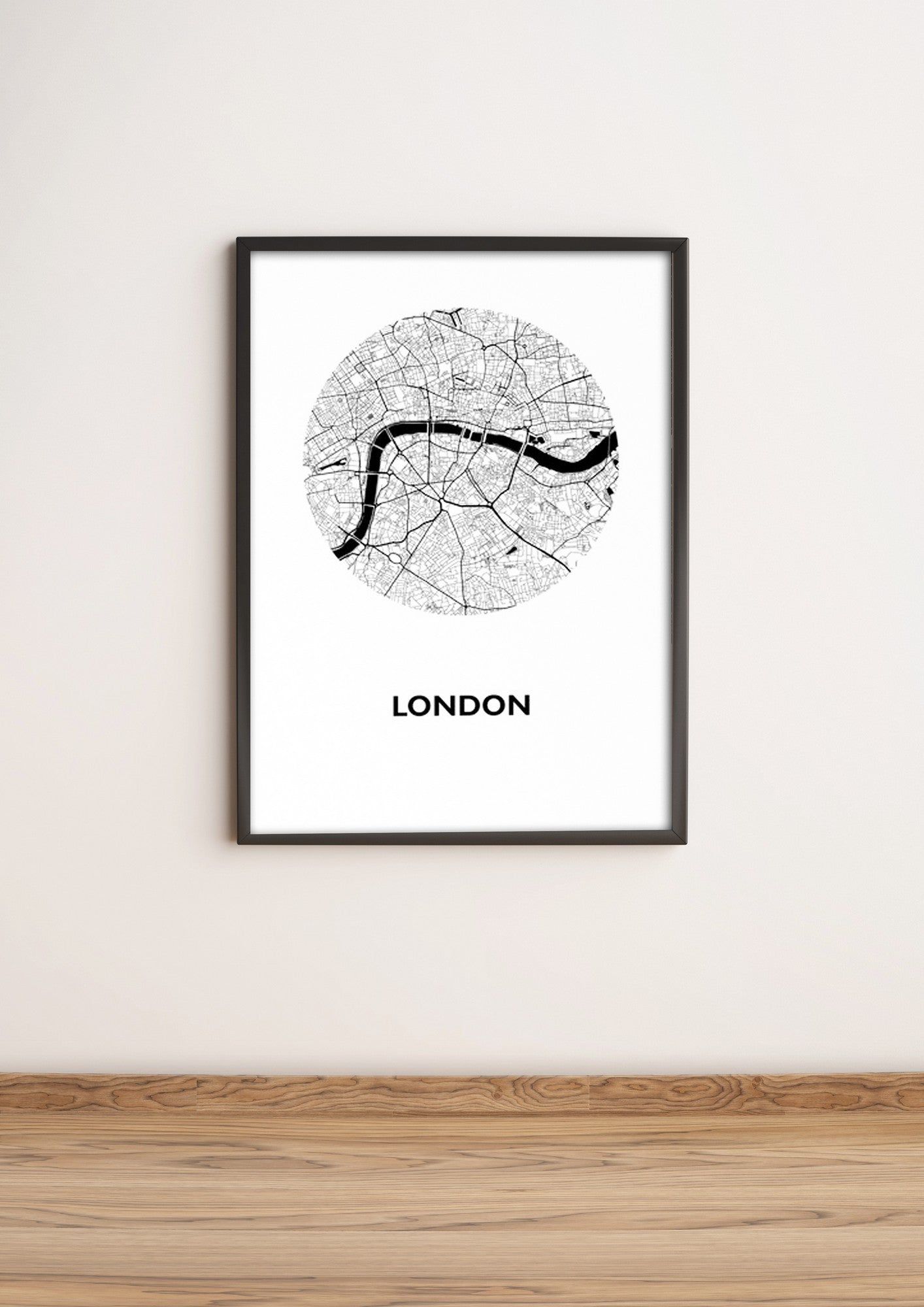 Quadro Decorativo MDF Emoldurado Multicolor 36x51cm - Arte Moderna para Decoração de Interiores