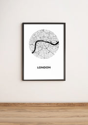 Quadro Decorativo MDF Emoldurado Multicolor 36x51cm - Arte Moderna para Decoração de Interiores