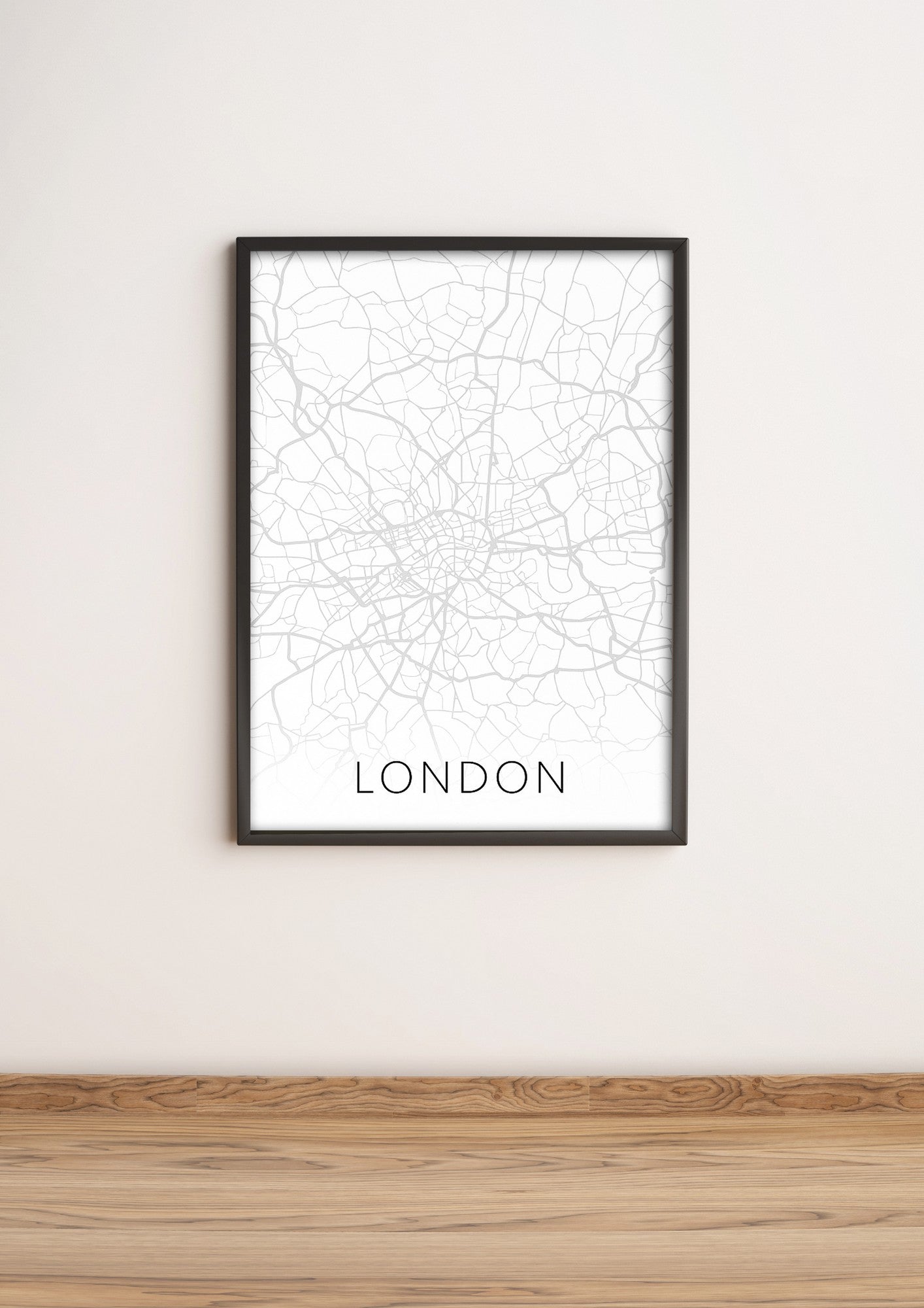 Quadro Decorativo MDF Emoldurado Multicolor 36x51cm - Arte Moderna para Decoração de Interiores