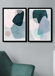 Quadro Decorativo em MDF – 36 x 51 cm (cada peça) – Moldura em PVC – 2 Peças