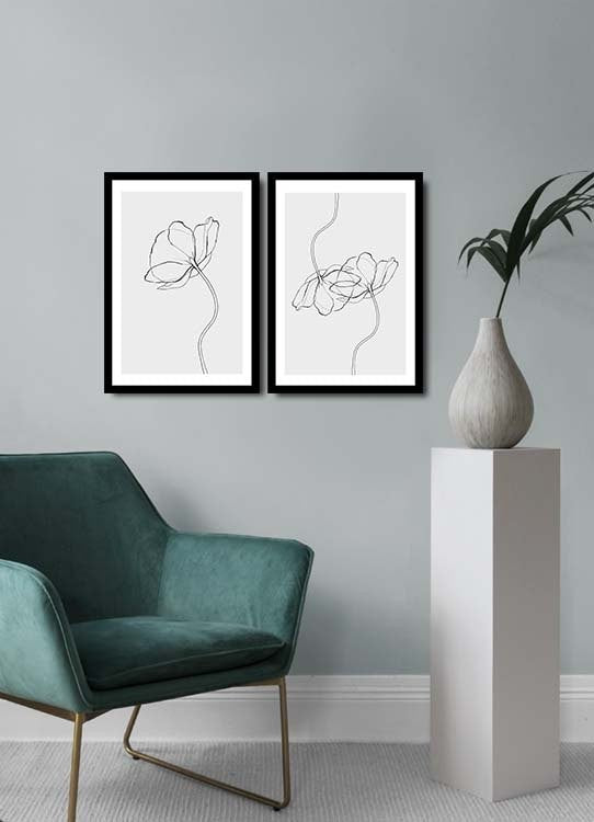 Quadro decorativo emoldurado – 36 x 51 cm – MDF e PVC