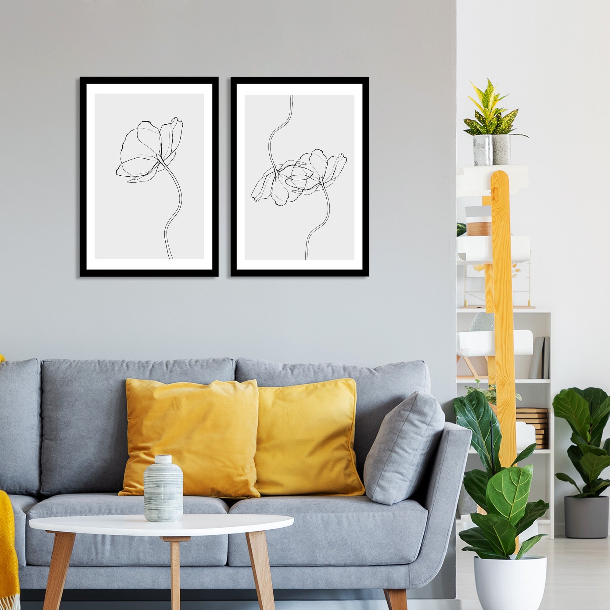 Quadro decorativo emoldurado – 36 x 51 cm – MDF e PVC