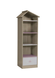 Estante de livros – 60cm x 171cm x 49cm – Rosa – MDF