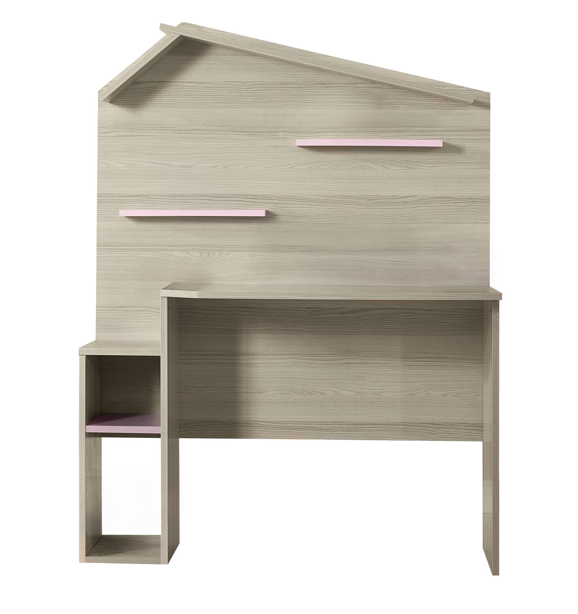Secretária – 112 cm x 62 cm x 149 cm – Rosa – Painel de Partículas