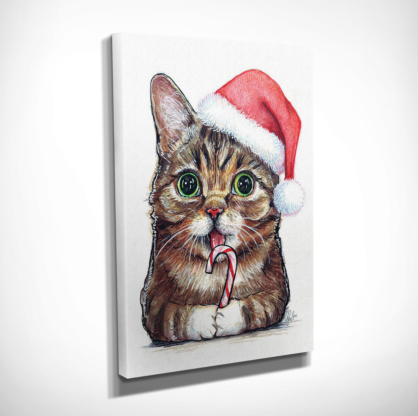 Quadro Decorativo em Tela DC174 Multicolor 30x40cm com Moldura de Madeira - Arte Moderna para Decoração de Interiores