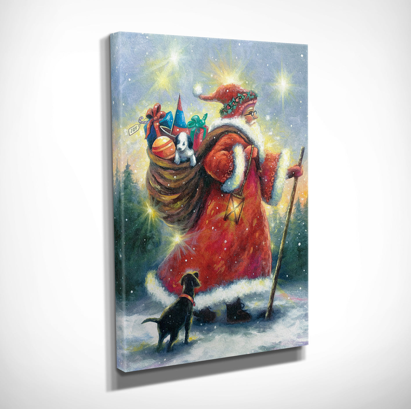 Quadro Decorativo em Tela DC176 Multicolor 30x40cm com Moldura de Madeira - Arte em Canvas 100% para Decoração de Interiores