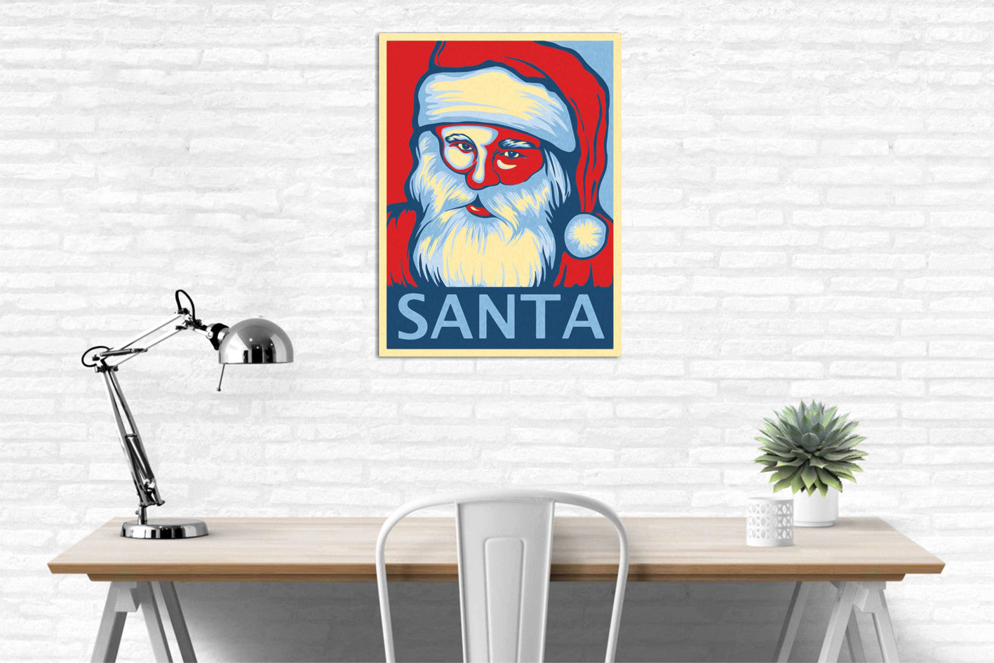 Quadro Decorativo em Tela DC177 Multicolor 30x40cm com Moldura de Madeira - Arte Moderna para Decoração de Interiores