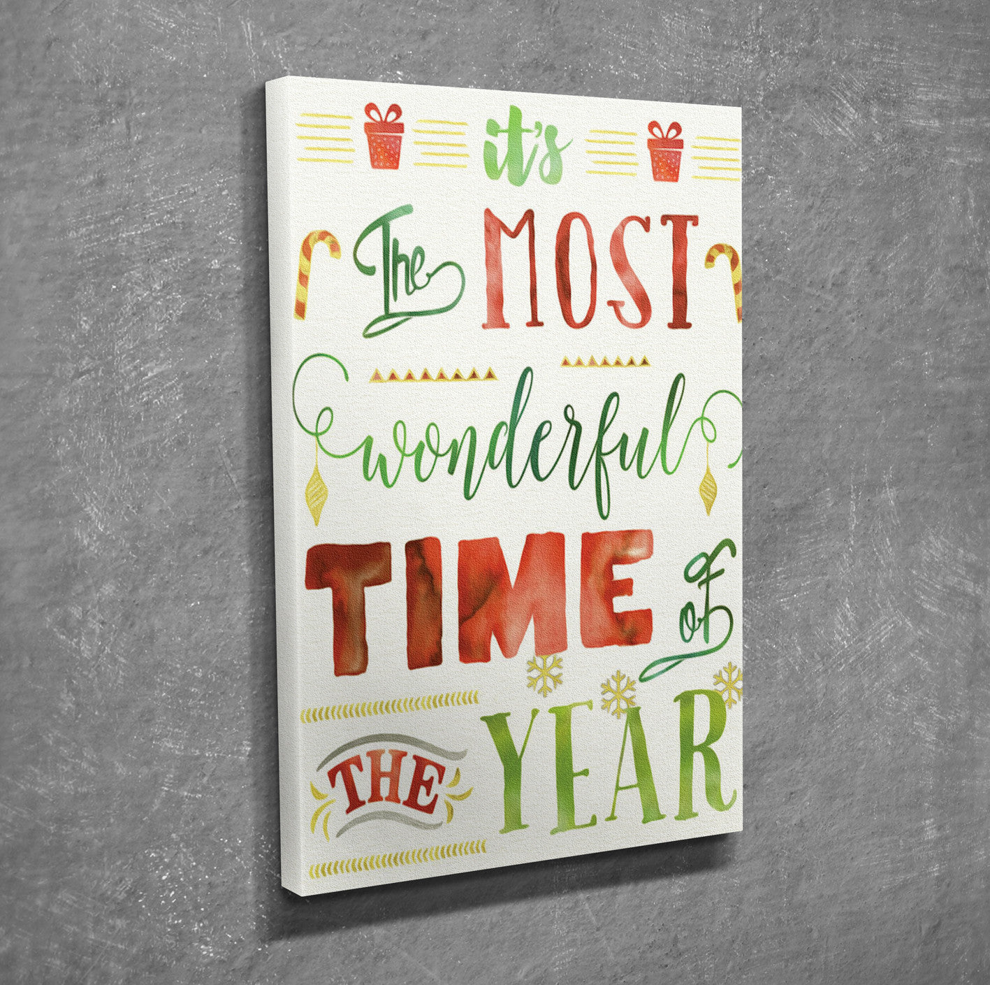 Quadro Decorativo em Tela DC178 Multicolor 30x40cm com Moldura de Madeira - Arte em Canvas 100%