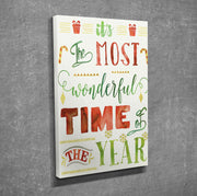 Quadro Decorativo em Tela DC178 Multicolor 30x40cm com Moldura de Madeira - Arte em Canvas 100%