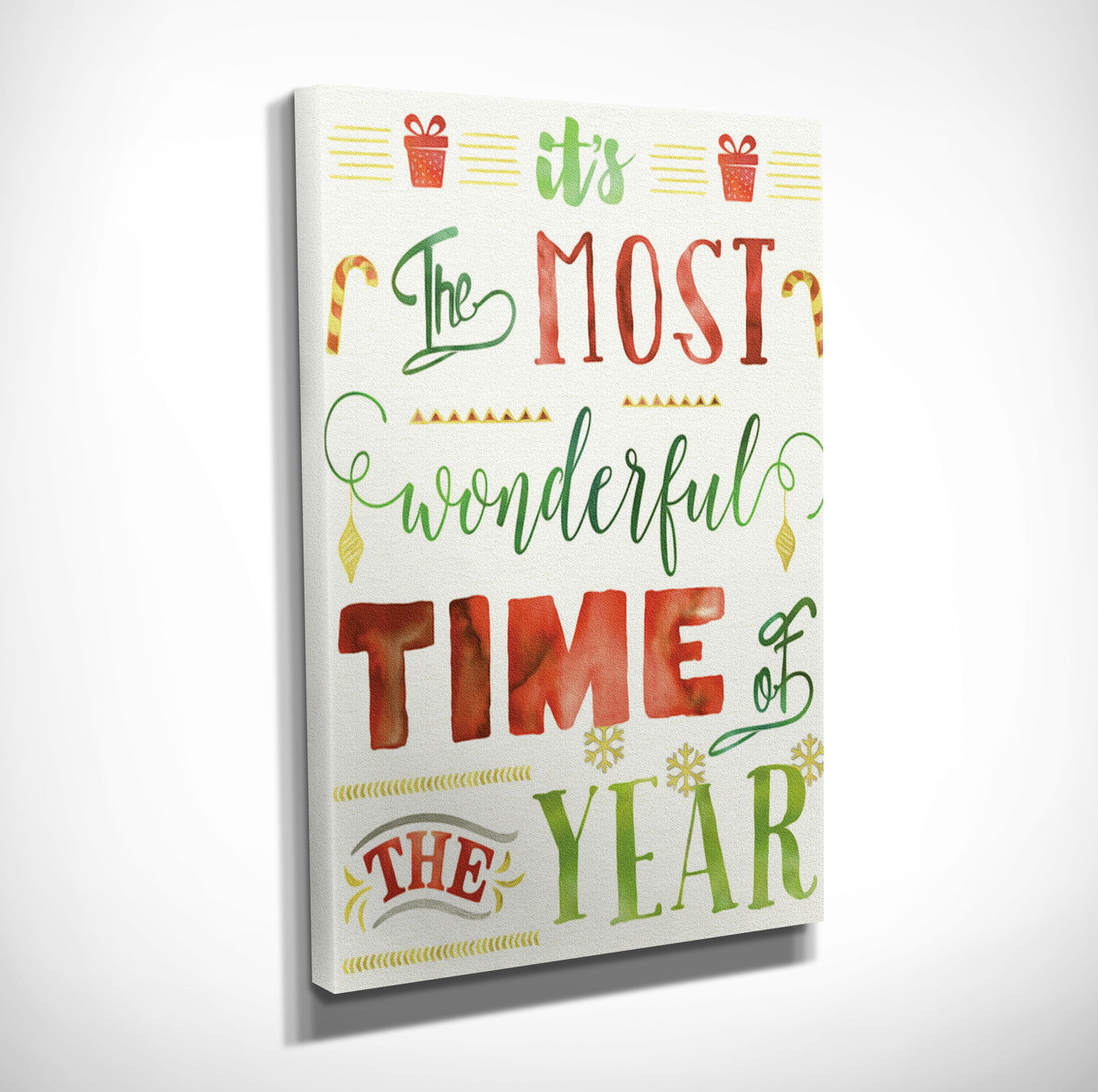 Quadro Decorativo em Tela DC178 Multicolor 30x40cm com Moldura de Madeira - Arte em Canvas 100%