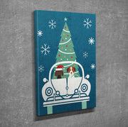 Quadro Decorativo em Tela DC181 Multicolor 30x40cm com Moldura de Madeira - Arte em Canvas 100%