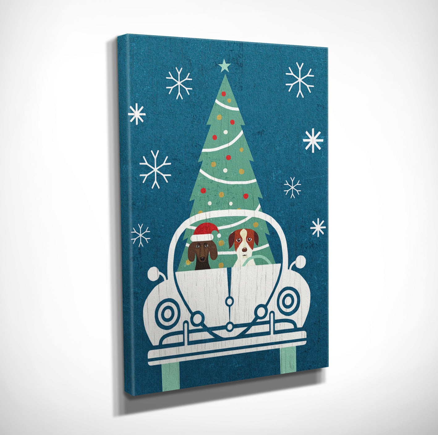 Quadro Decorativo em Tela DC181 Multicolor 30x40cm com Moldura de Madeira - Arte em Canvas 100%