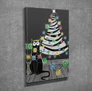 Quadro Decorativo em Tela DC187 Multicolor 30x40cm com Moldura de Madeira - Arte em Canvas 100% para Decoração de Interiores