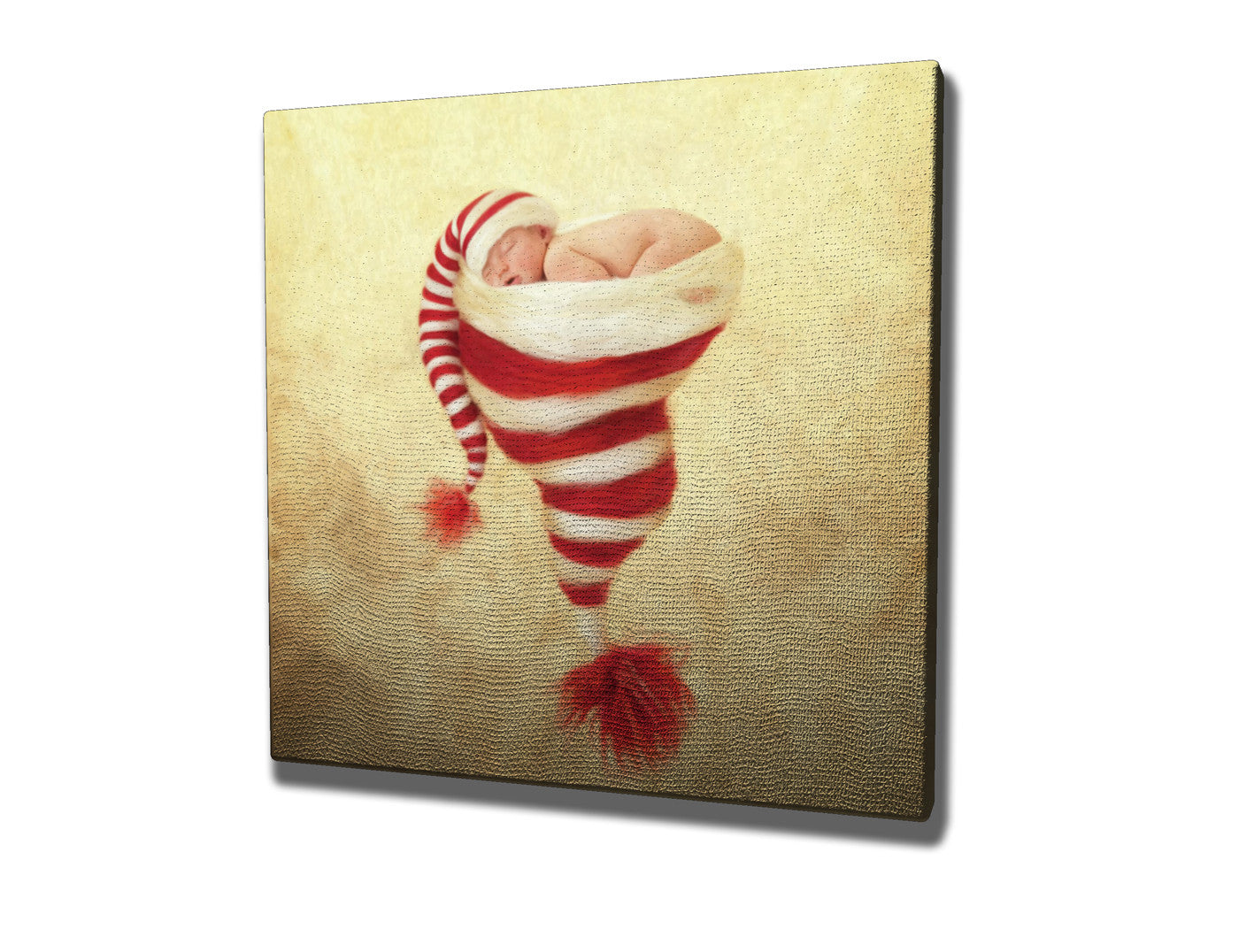 Quadro Decorativo em Tela KC183 Multicolor 45x45cm com Moldura de Madeira - Arte Moderna para Decoração de Interiores