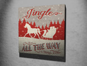 Quadro Decorativo em Tela KC187 Multicolor 45x45cm com Moldura de Madeira - Arte Moderna para Decoração de Interiores