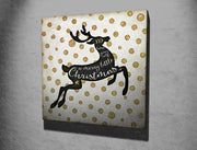 Quadro Decorativo em Tela KC189 Multicolor 45x45cm com Moldura de Madeira - Arte em Canvas 100% para Decoração de Interiores