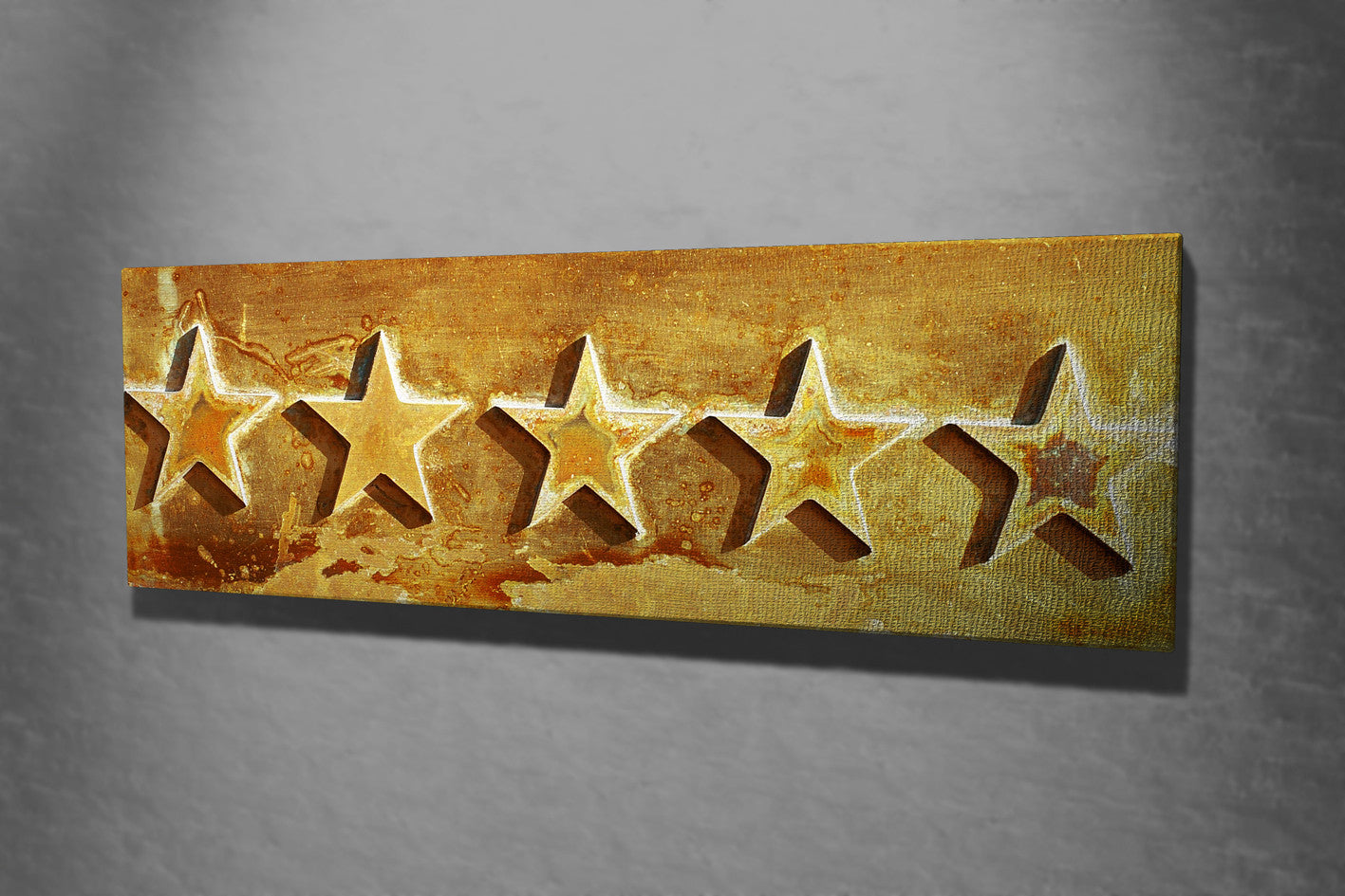 Quadro Decorativo em Tela Multicolor PC138 - 30x80cm com Moldura de Madeira 100% Canvas