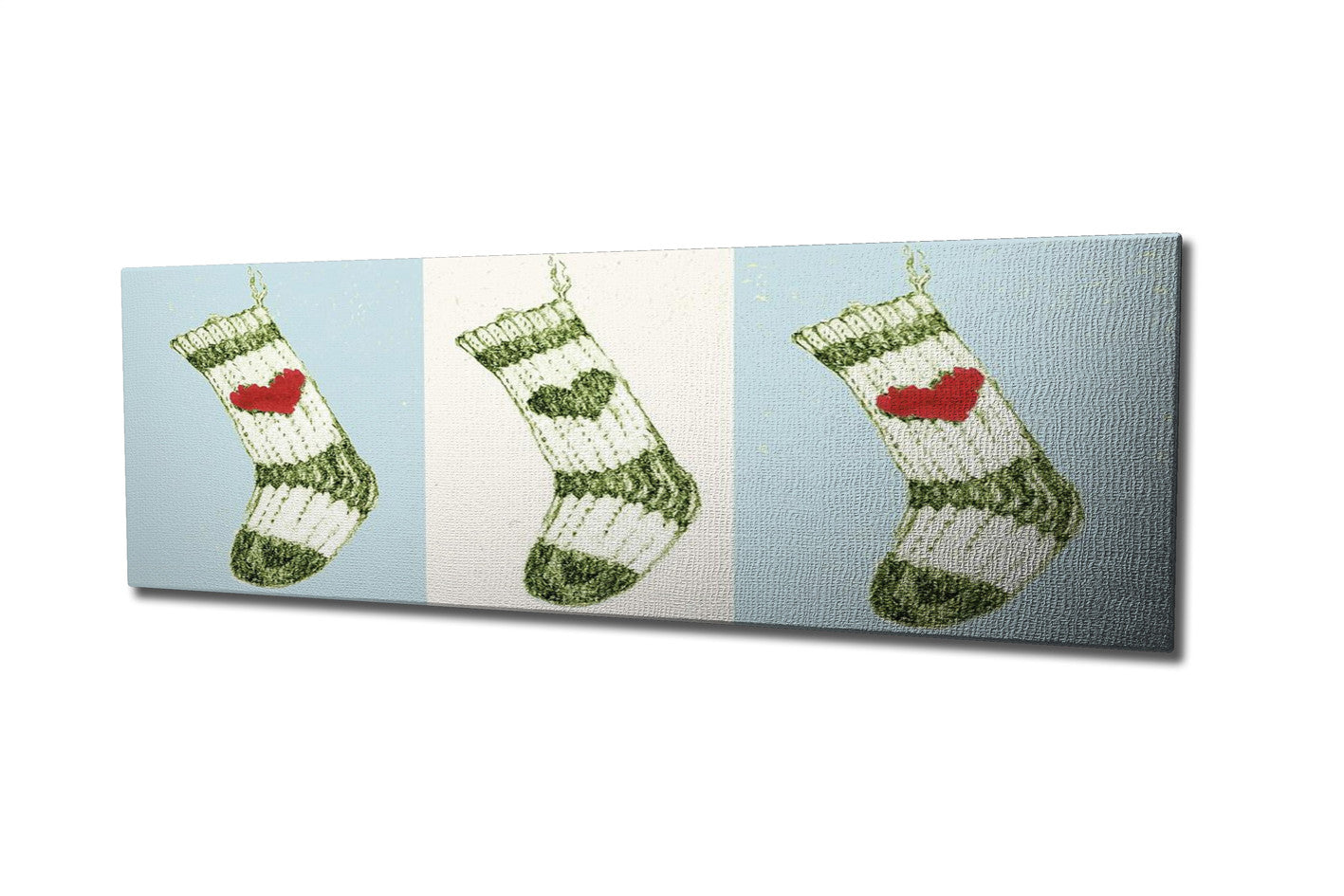 Quadro Decorativo em Tela Canvas Multicolor 30x80cm com Moldura de Madeira - Arte Moderna para Decoração de Interiores