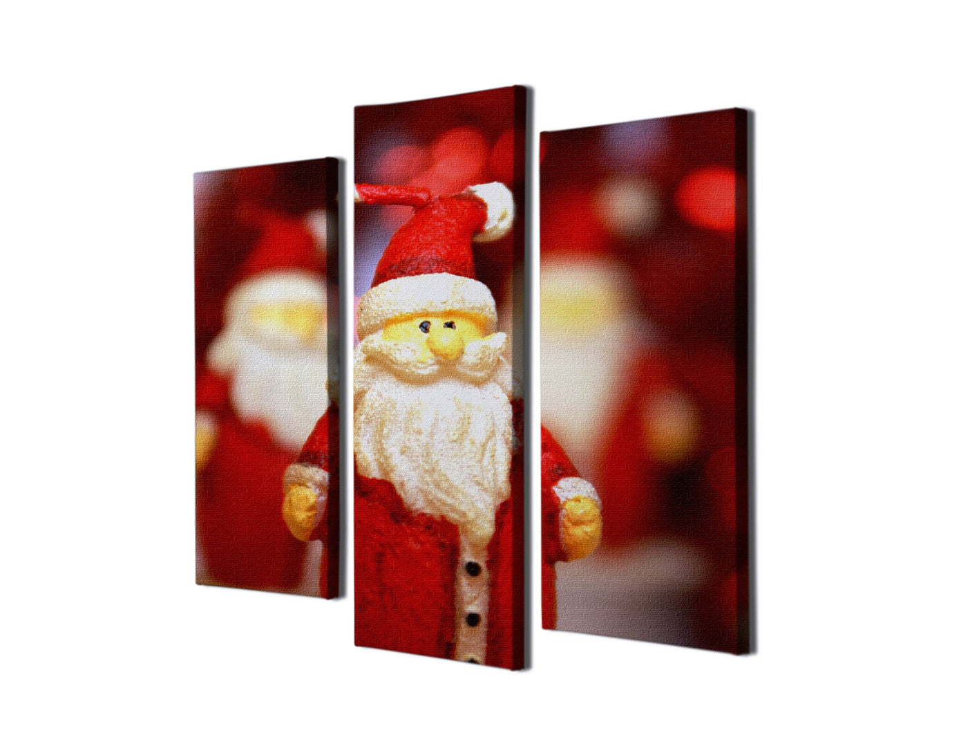 Conjunto de 3 Telas Decorativas Multicolor UC92 - Pintura em Canvas 100% com Moldura de Madeira