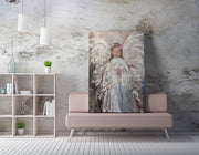 Quadro Decorativo em Tela 50x70cm - Pintura Multicolor com Moldura de Madeira 100% Canvas