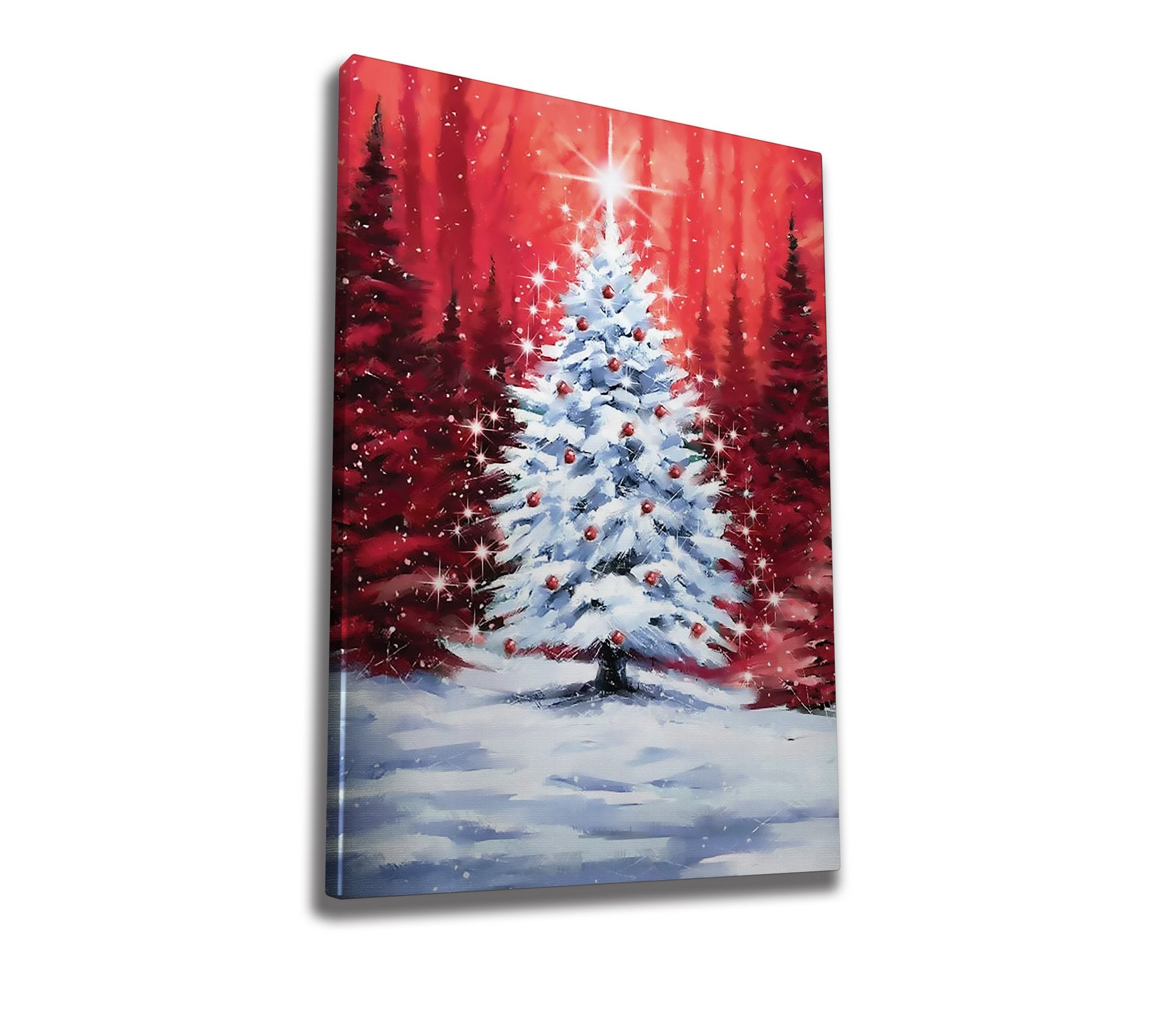 Quadro Decorativo em Tela 50x70cm - Pintura Multicolor com Moldura de Madeira 100% Canvas