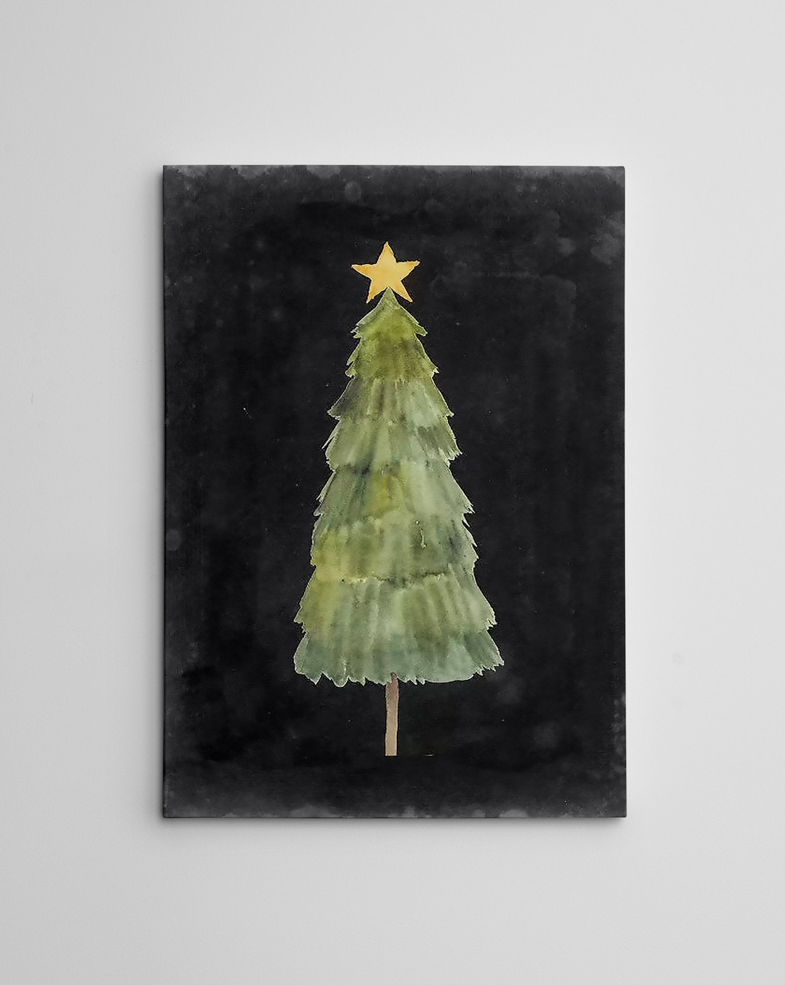 Quadro Decorativo em Tela 50x70cm - Pintura Multicolor com Moldura de Madeira 100% Canvas