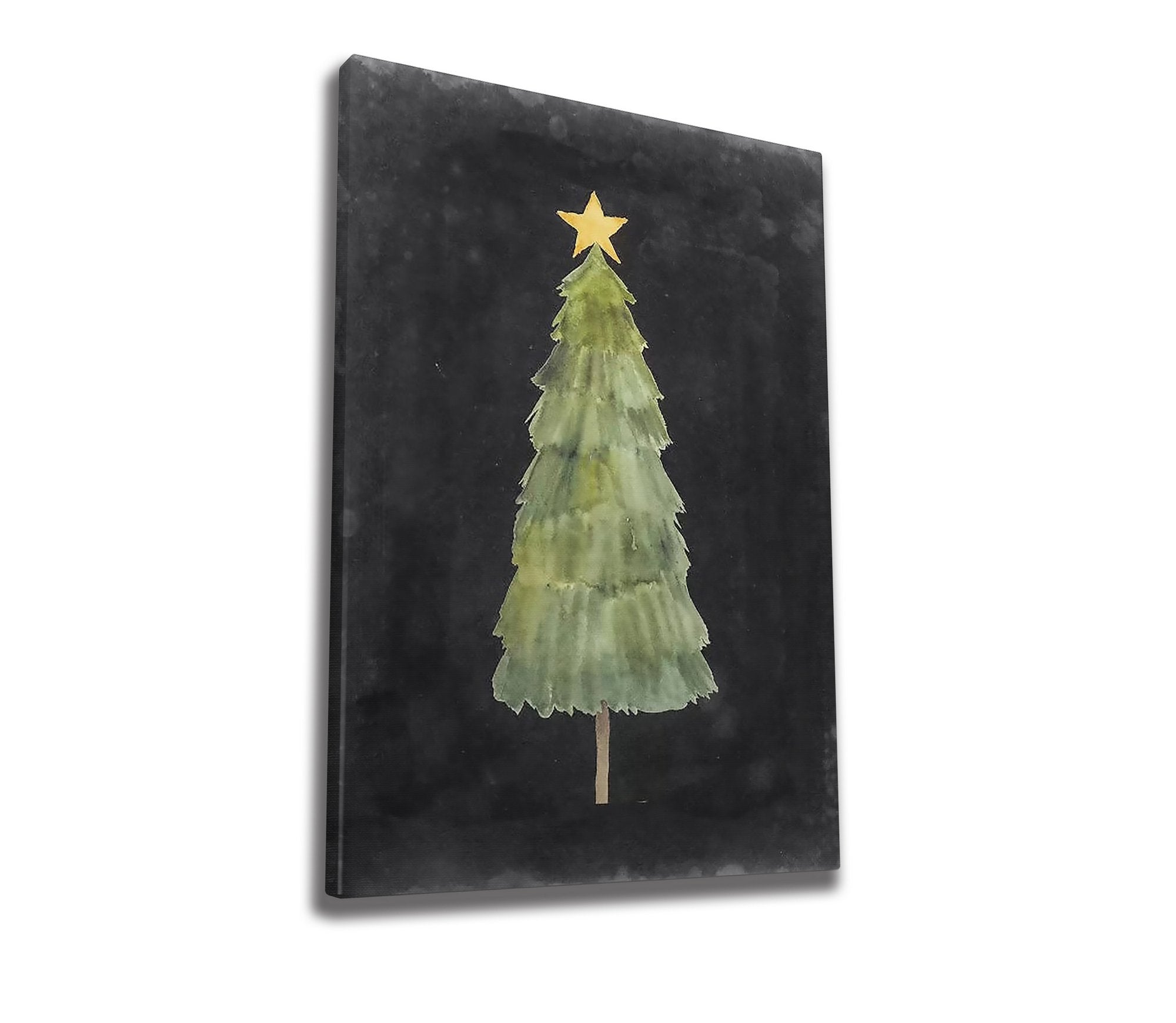 Quadro Decorativo em Tela 50x70cm - Pintura Multicolor com Moldura de Madeira 100% Canvas