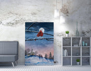 Quadro Decorativo em Tela 50x70cm - Pintura Multicolor com Moldura de Madeira 100% Canvas