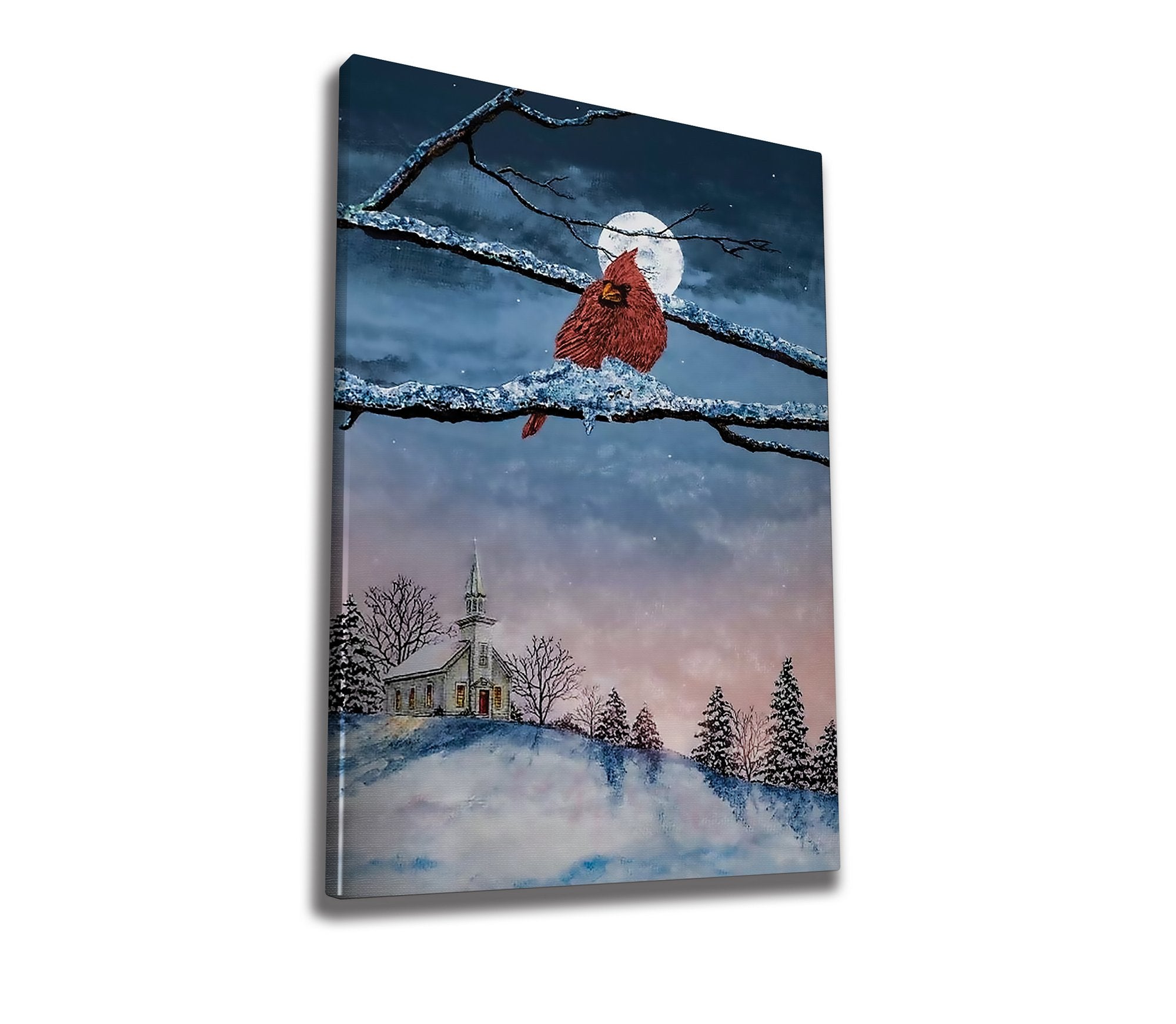 Quadro Decorativo em Tela 50x70cm - Pintura Multicolor com Moldura de Madeira 100% Canvas