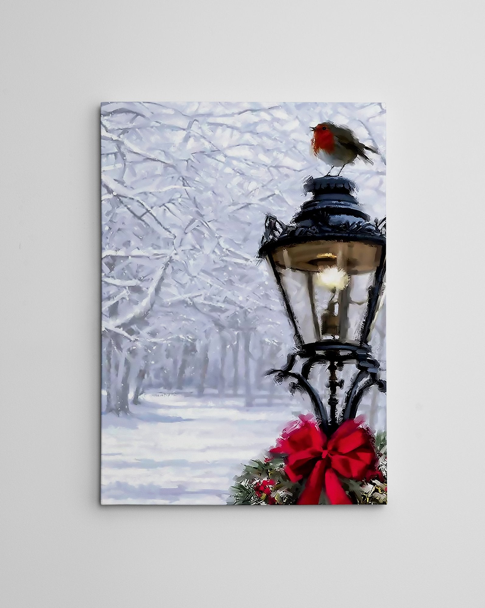 Quadro Decorativo em Tela 50x70cm - Pintura Multicolor com Moldura de Madeira 100% Canvas