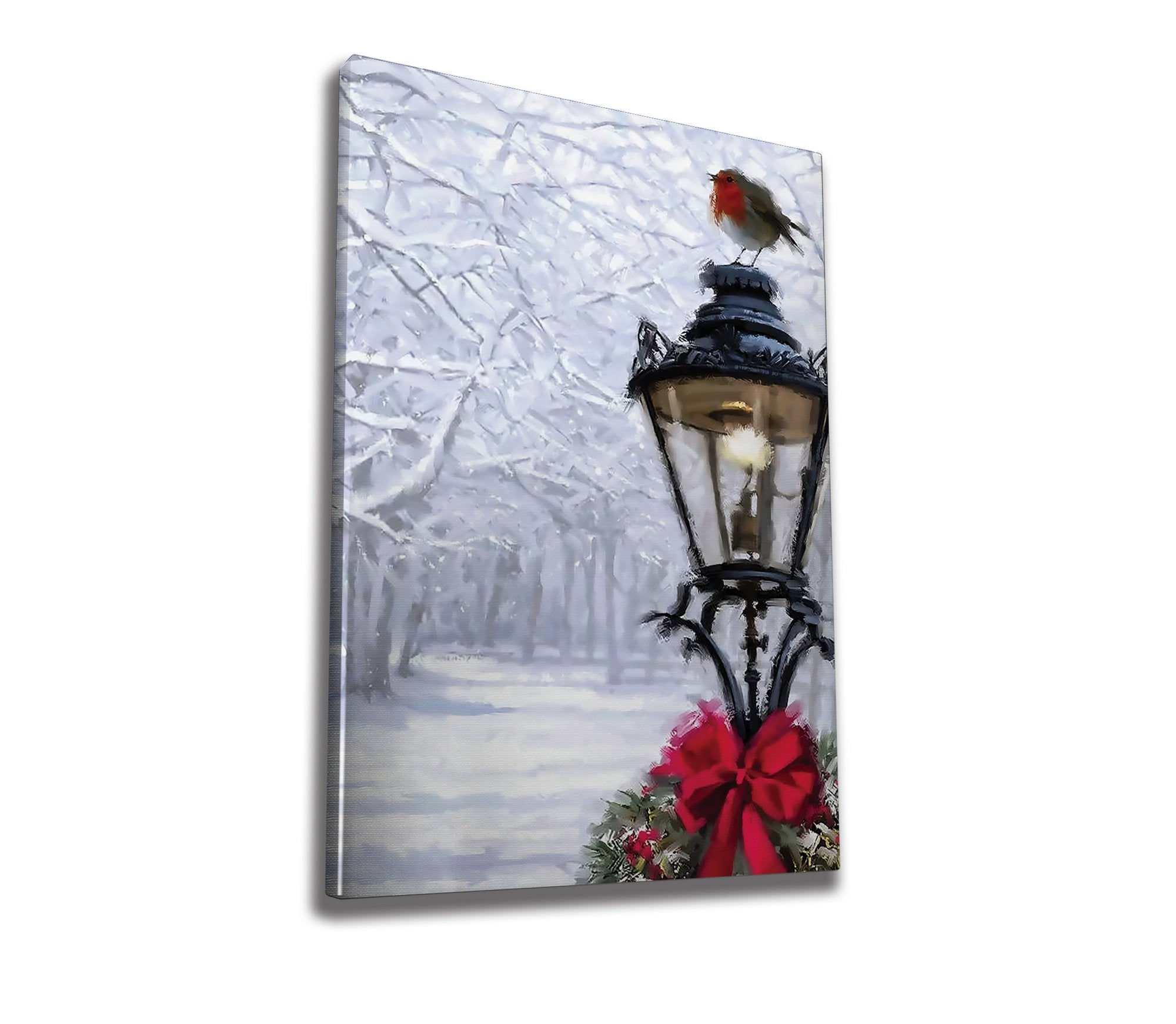 Quadro Decorativo em Tela 50x70cm - Pintura Multicolor com Moldura de Madeira 100% Canvas