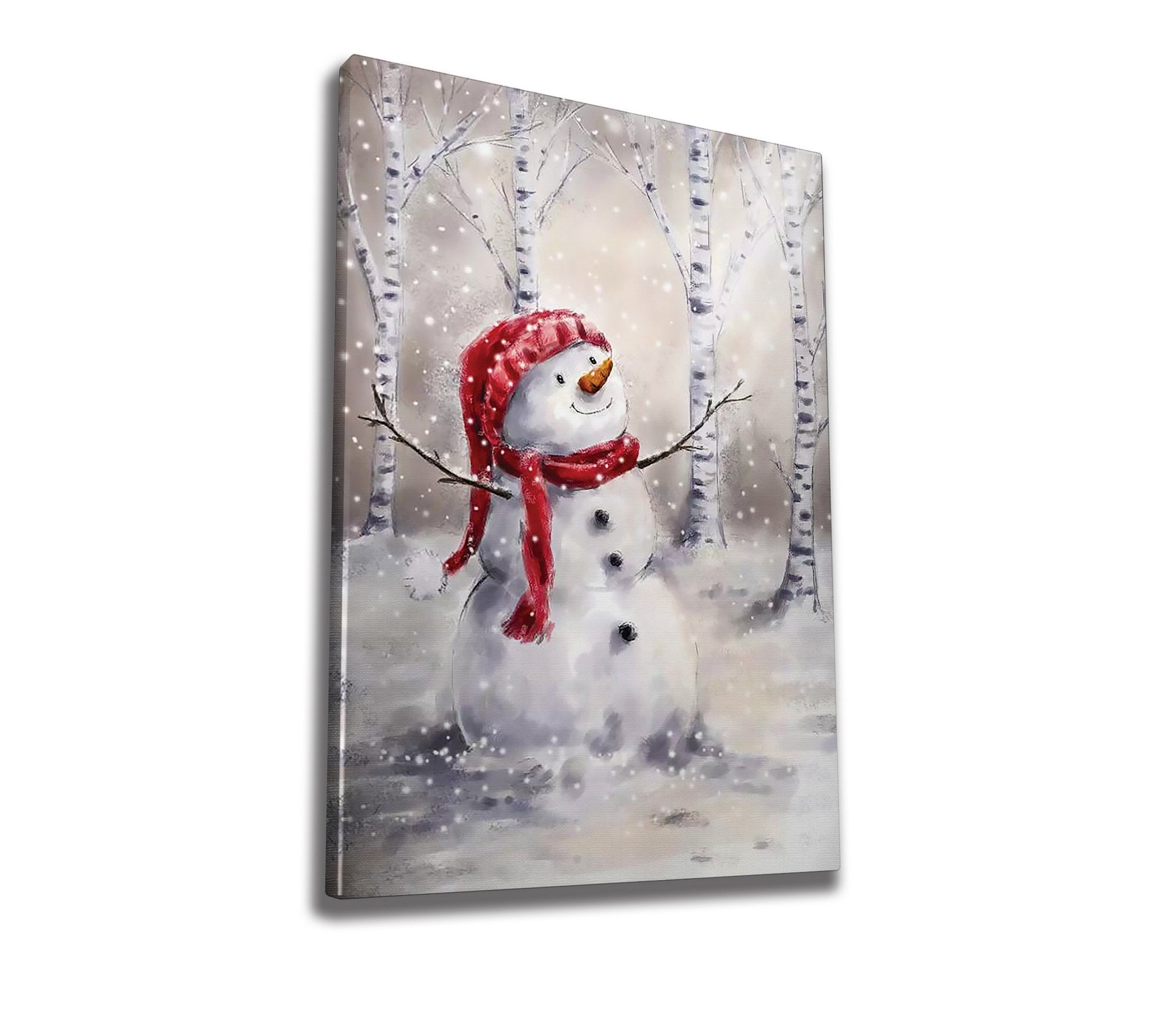 Quadro Decorativo em Tela 50x70cm - Pintura Multicolor com Moldura de Madeira - Arte Moderna para Decoração de Interiores