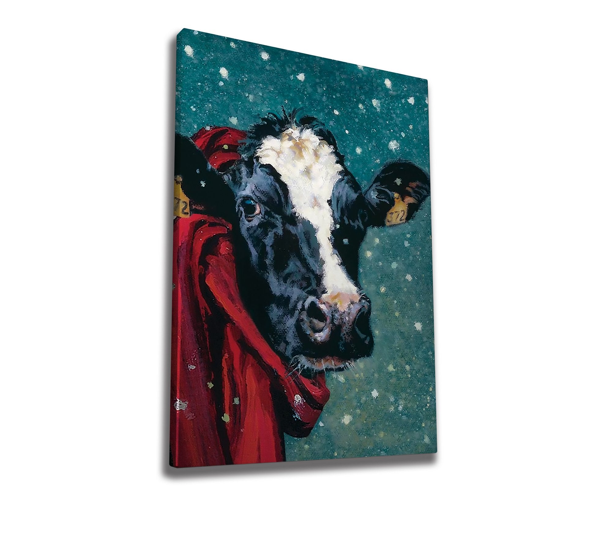 Quadro Decorativo em Tela 50x70cm - Pintura Multicolor com Moldura de Madeira 100% Canvas