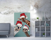 Quadro Decorativo em Tela 50x70cm - Pintura Multicolor com Moldura de Madeira 100% Canvas