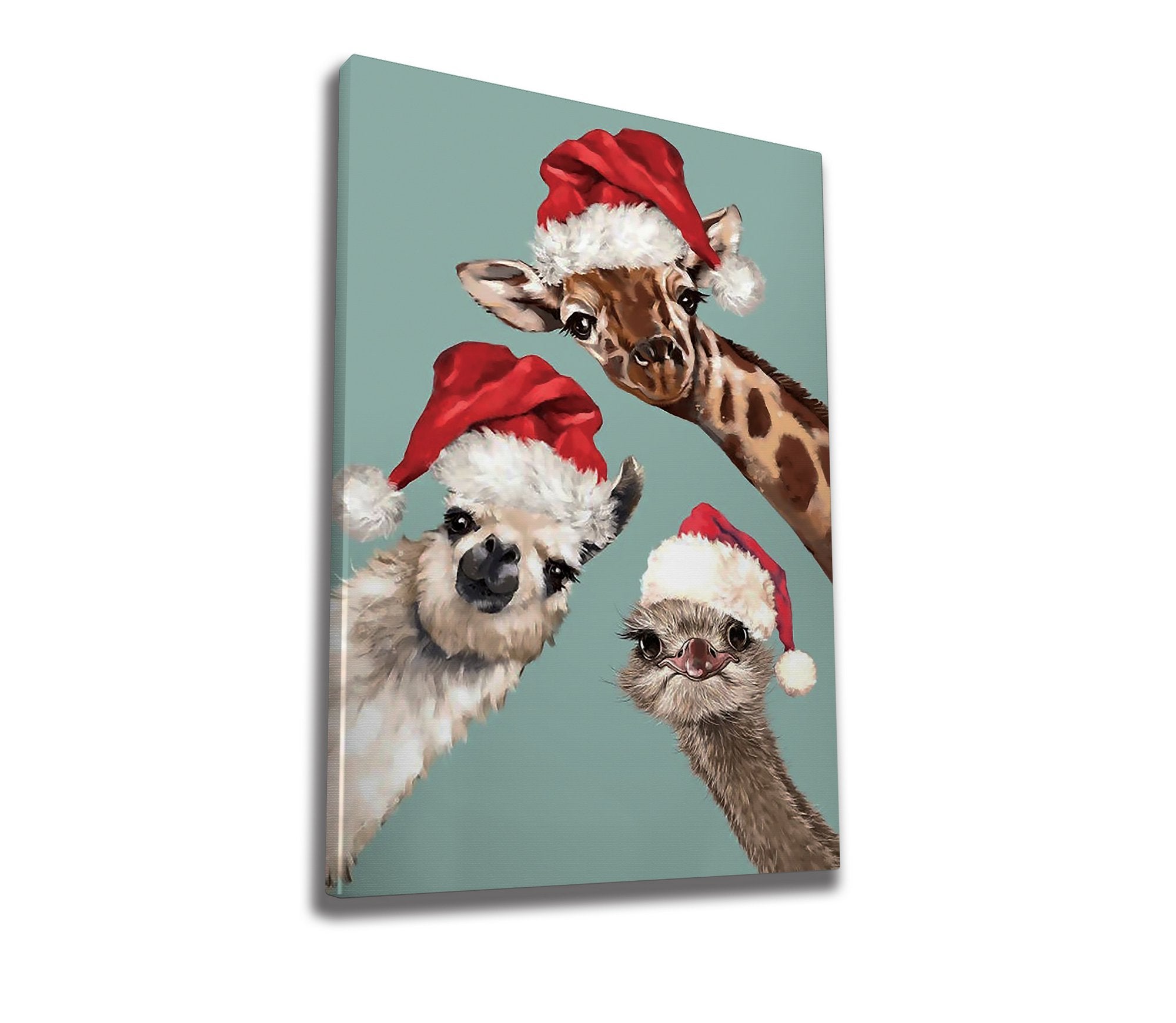 Quadro Decorativo em Tela 50x70cm - Pintura Multicolor com Moldura de Madeira 100% Canvas