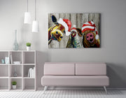 Quadro Decorativo em Tela 50x70cm - Pintura Multicolor com Moldura de Madeira 100% Canvas