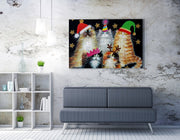 Quadro Decorativo em Tela 50x70cm - Pintura Multicolor com Moldura de Madeira 100% Canvas