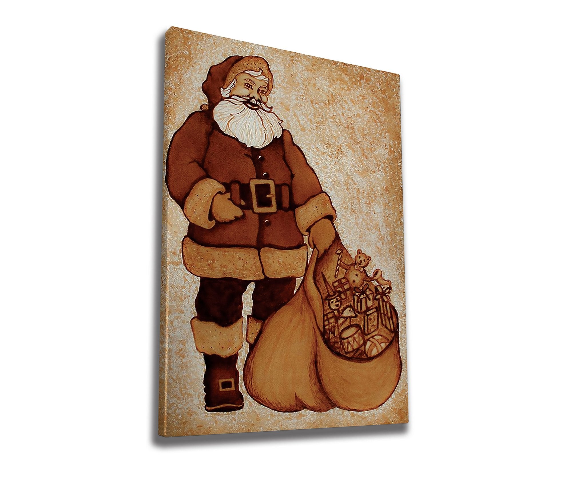 Quadro Decorativo em Tela 50x70cm - Pintura Multicolor com Moldura de Madeira 100% Canvas