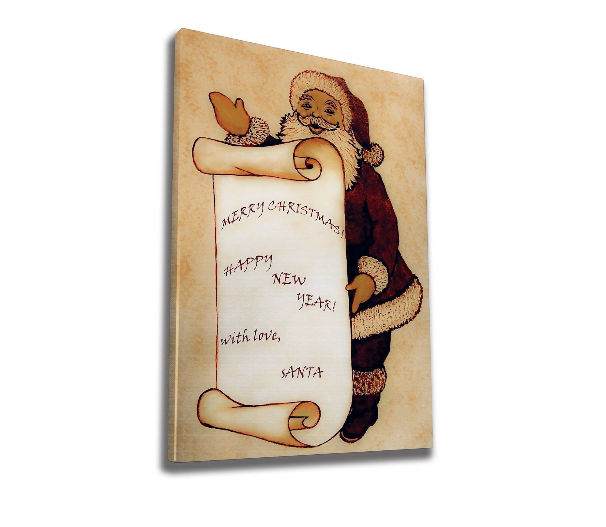 Quadro Decorativo em Tela 50x70cm - Pintura Multicolor com Moldura de Madeira 100% Canvas