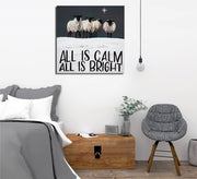 Quadro Decorativo em Tela Multicolor KC449 - Canvas 100% com Moldura de Madeira 45x45cm