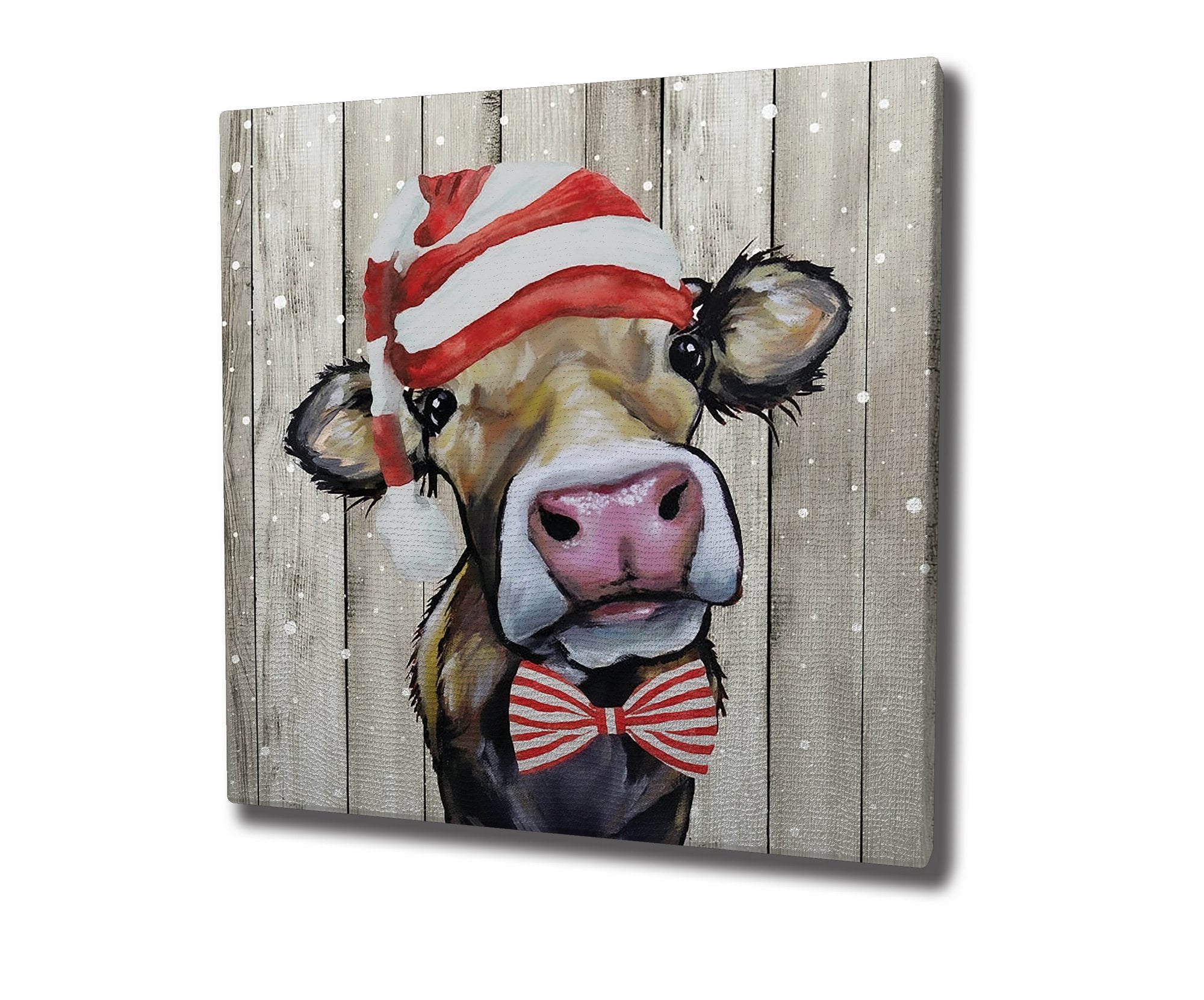 Quadro Decorativo em Tela KC452 Multicolor 45x45cm com Moldura de Madeira - Arte Moderna para Decoração de Interiores