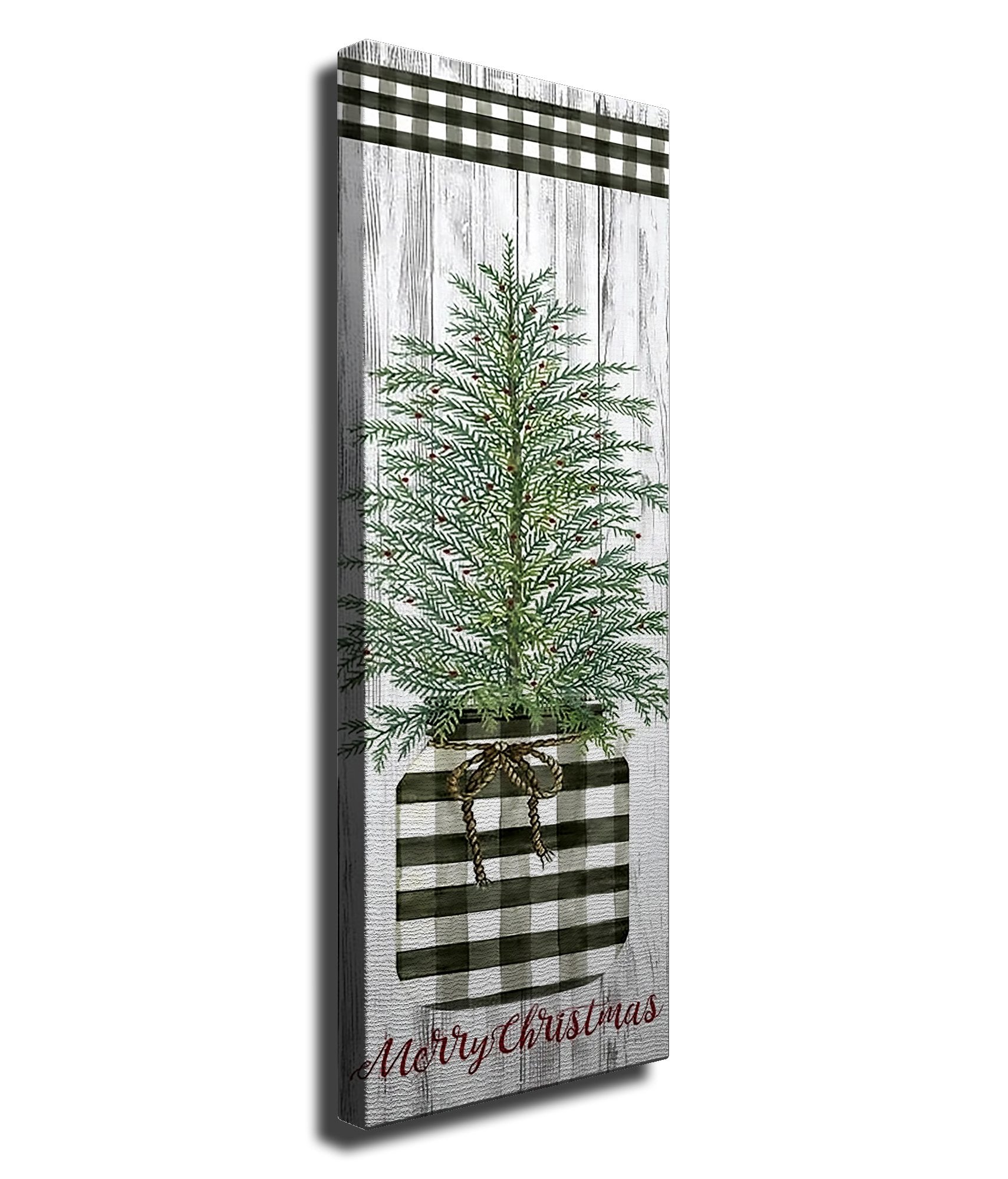 Quadro Decorativo em Tela Canvas Multicolor 30x80cm com Moldura de Madeira - Arte Moderna para Decoração de Interiores