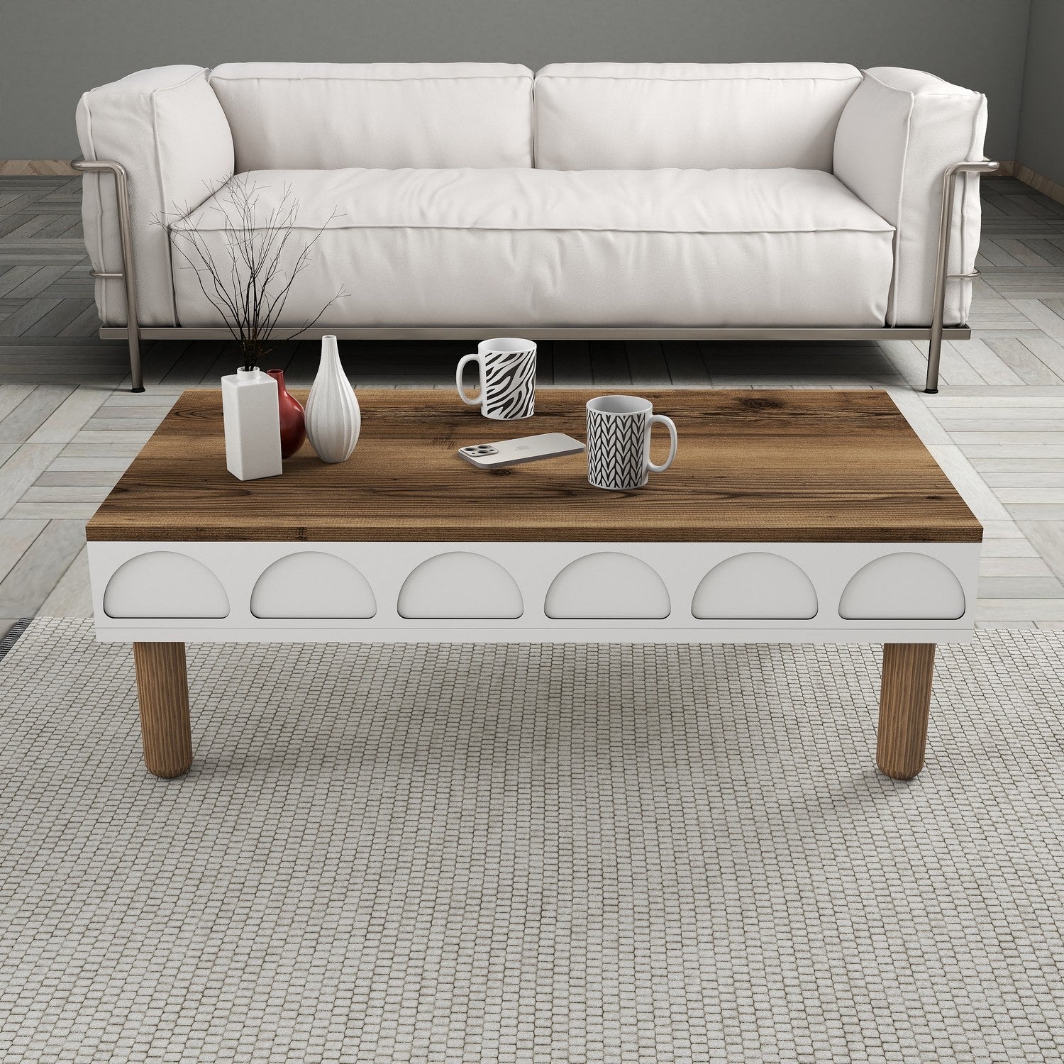 Mesa de Centro-Bohem-Branco