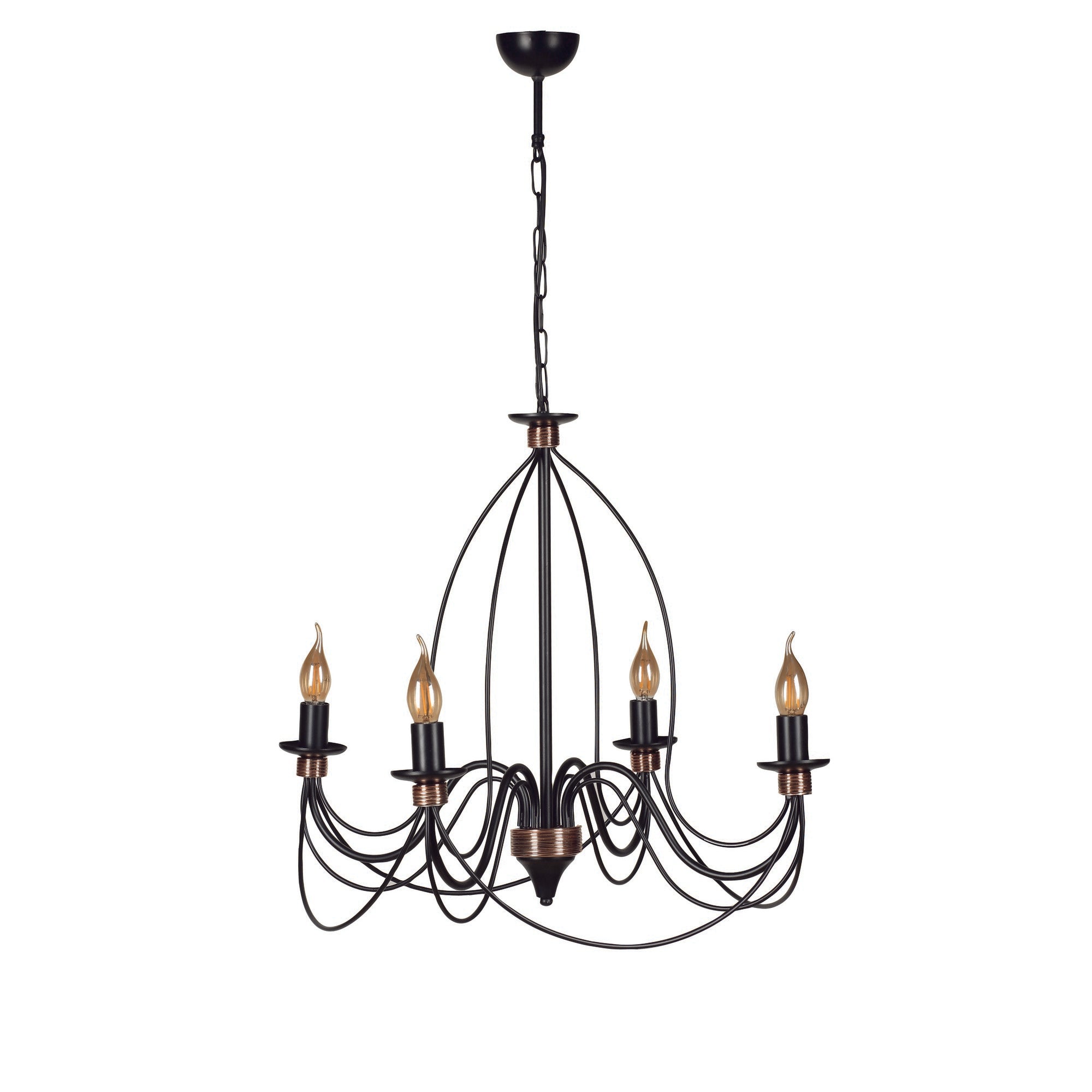 Candeeiro de Teto - 60 cm - Multicolorido - Metal