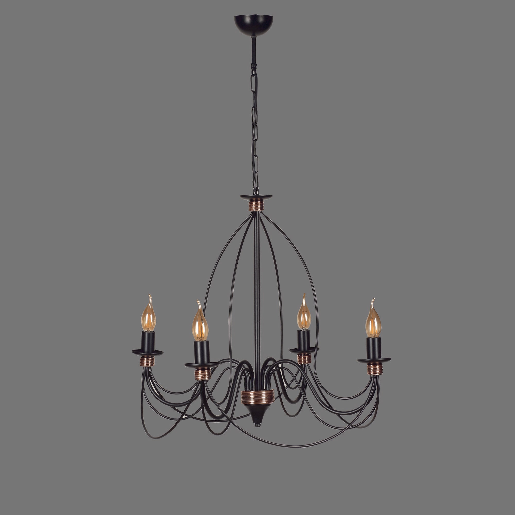 Candeeiro de Teto - 60 cm - Multicolorido - Metal