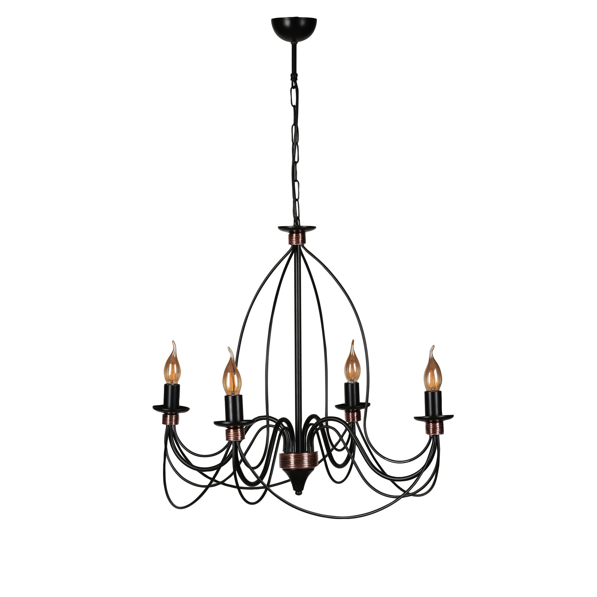 Candeeiro de Teto - 60 cm - Multicolorido - Metal