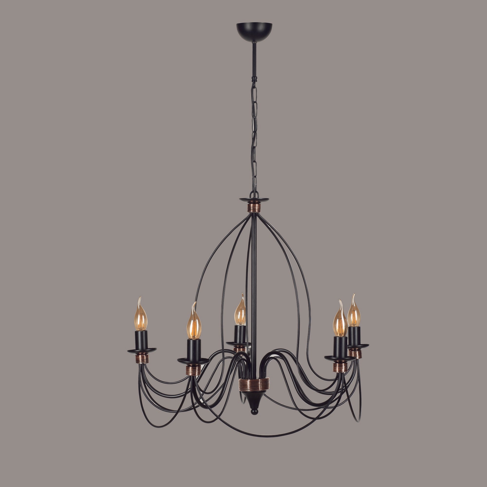 Candeeiro de Teto – 60 cm – Multicolorido – Metal