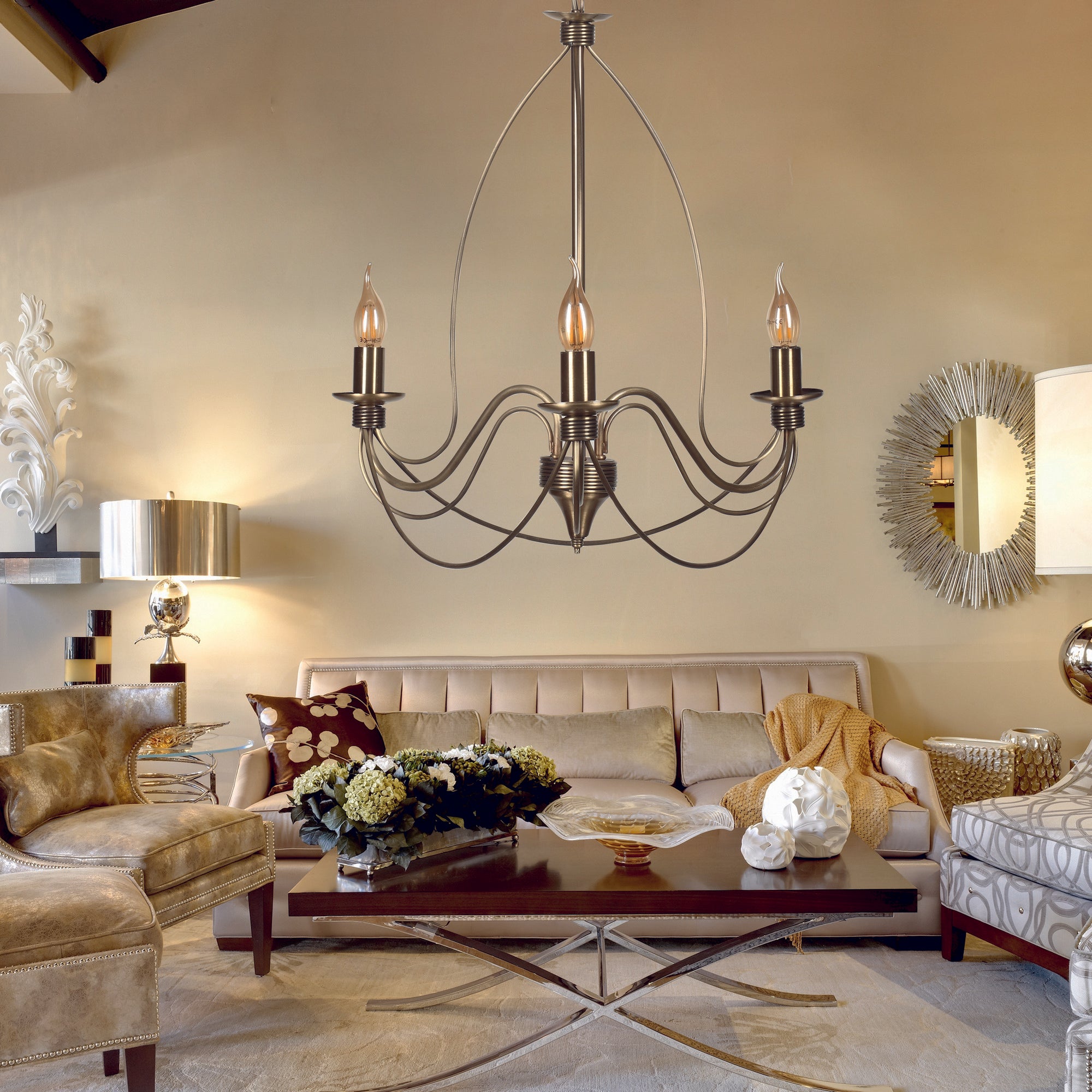 Candeeiro de Teto – 60 cm – Multicolorido – Metal