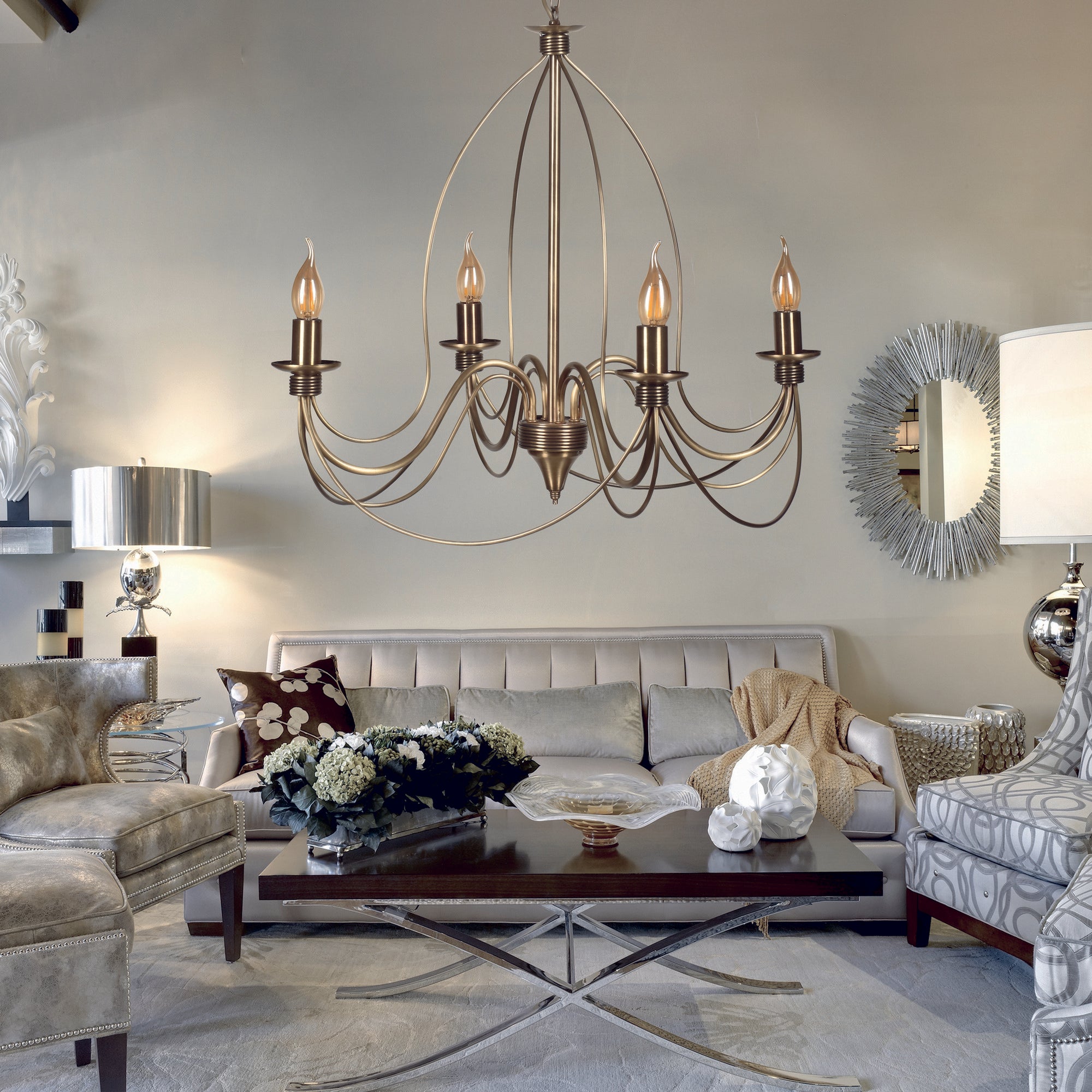 Candeeiro de Teto – 60 cm – Multicolorido – Metálico