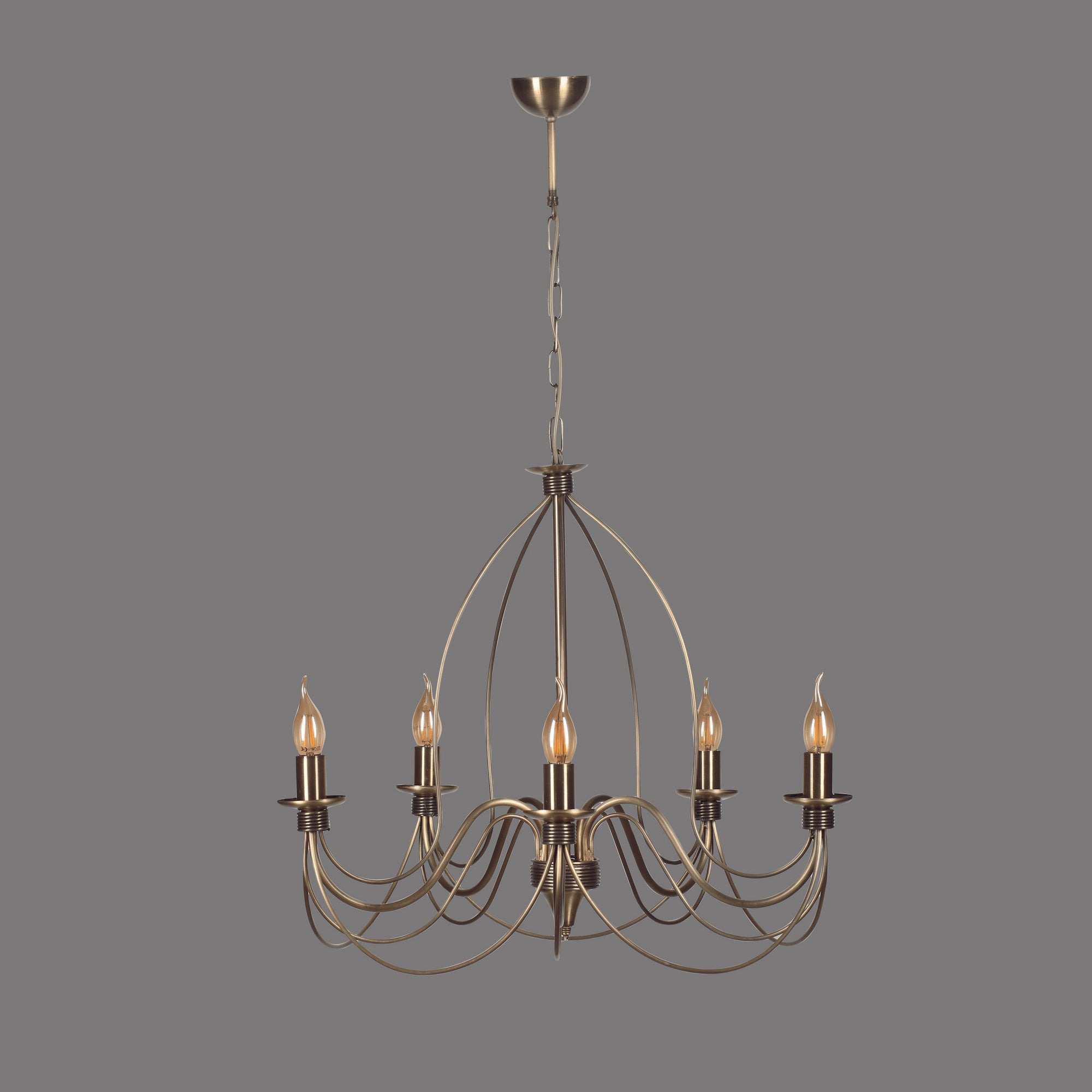 Candeeiro de Teto - 60 cm - Multicolorido - Metal